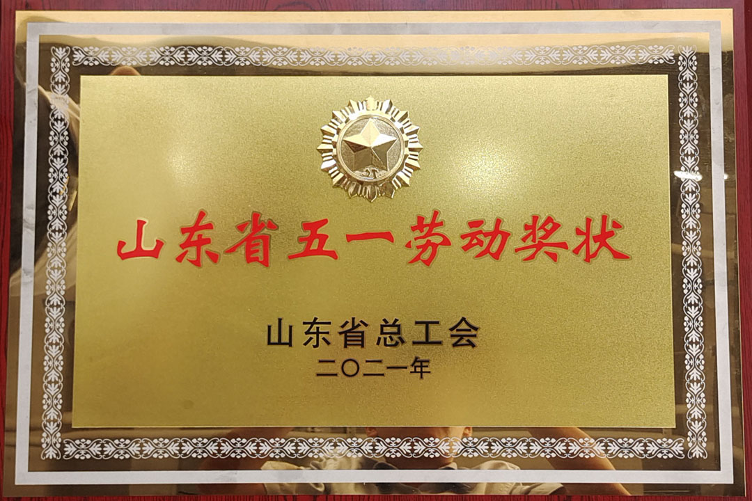 山东省级五一劳动奖状